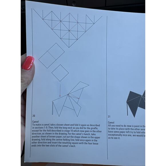 Vintage Paper Zoo Model Pre-Fold Animal Construction Set 1985 Museum Modern Art - Picture 6 of 8